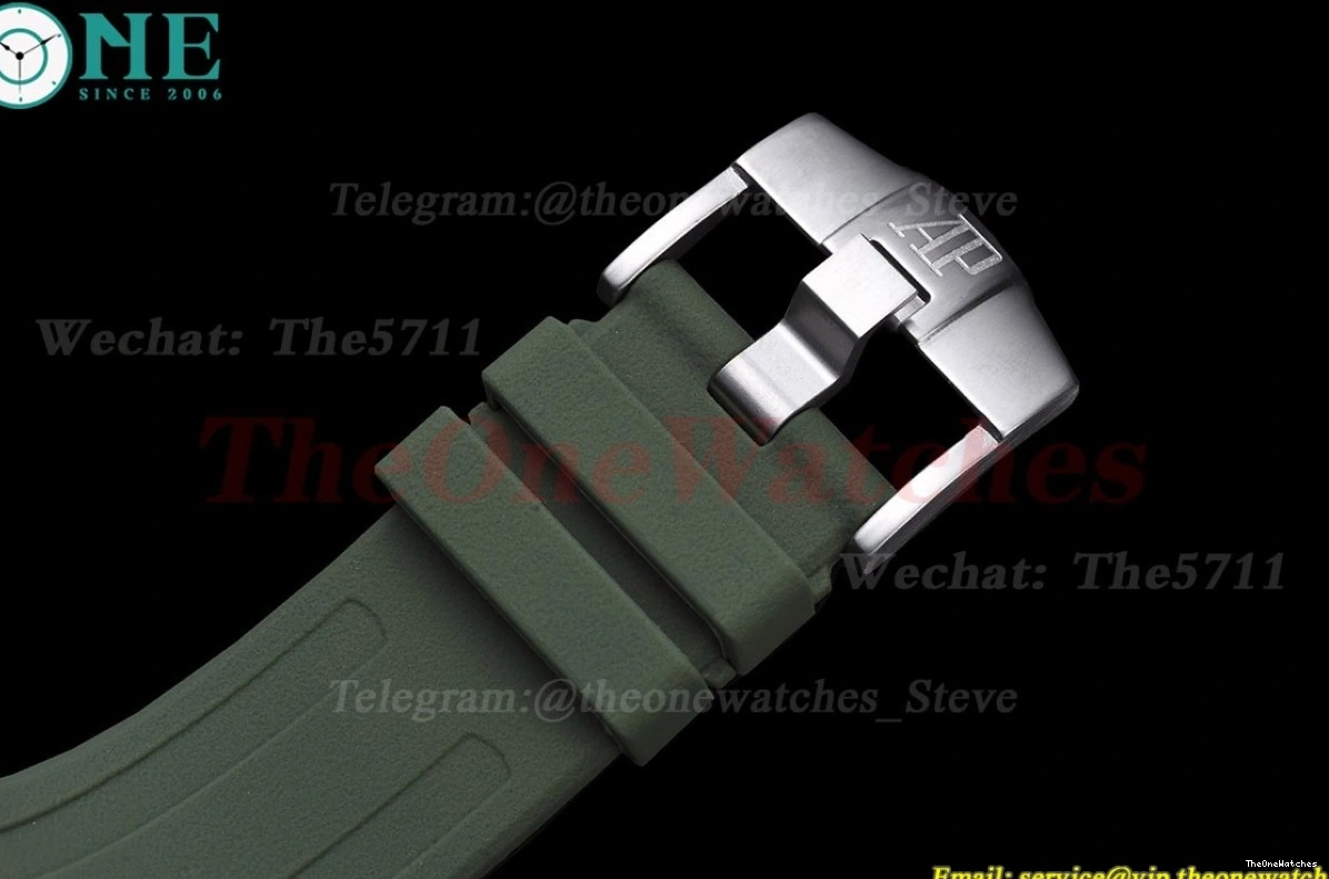 Offshore Stk SS Green Royal MY8215 GDF RU Oak 42mm 15710 Diver 0126